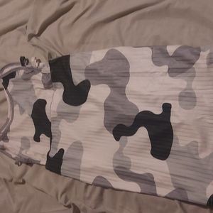 White camo dress